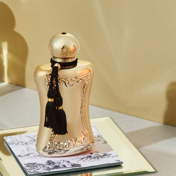 Darcy by Parfums De Marly, a feminine scent, soft and sensual with rose and jasmine.