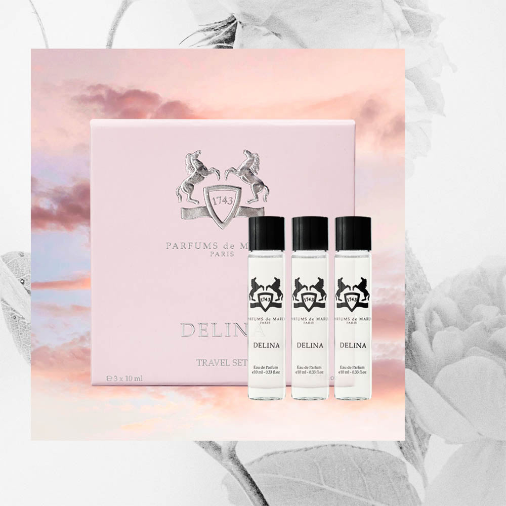 Delina Refill Travel Set, a trio of 10ml perfect travel size bottles.