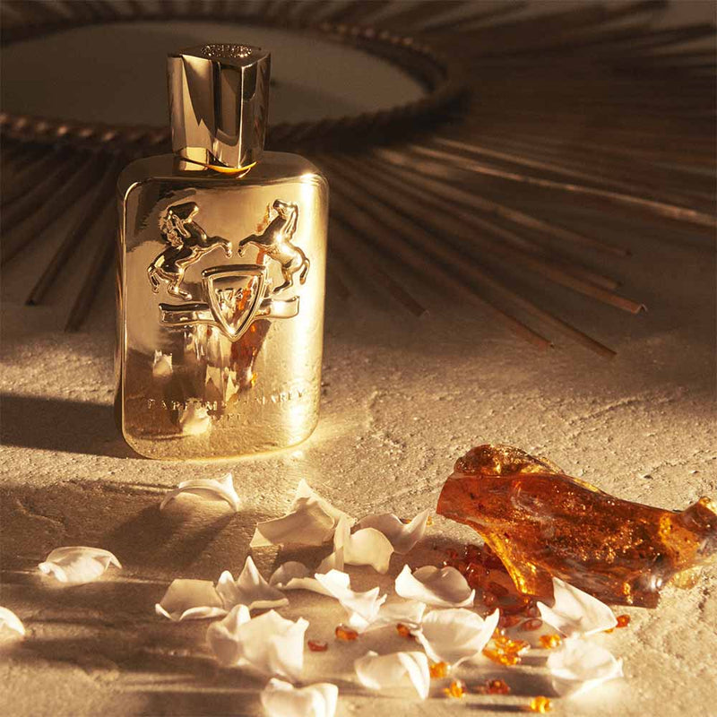 Godolphin by Parfums de Marly, a radiant masculine scent with roses, iris and jasmine.